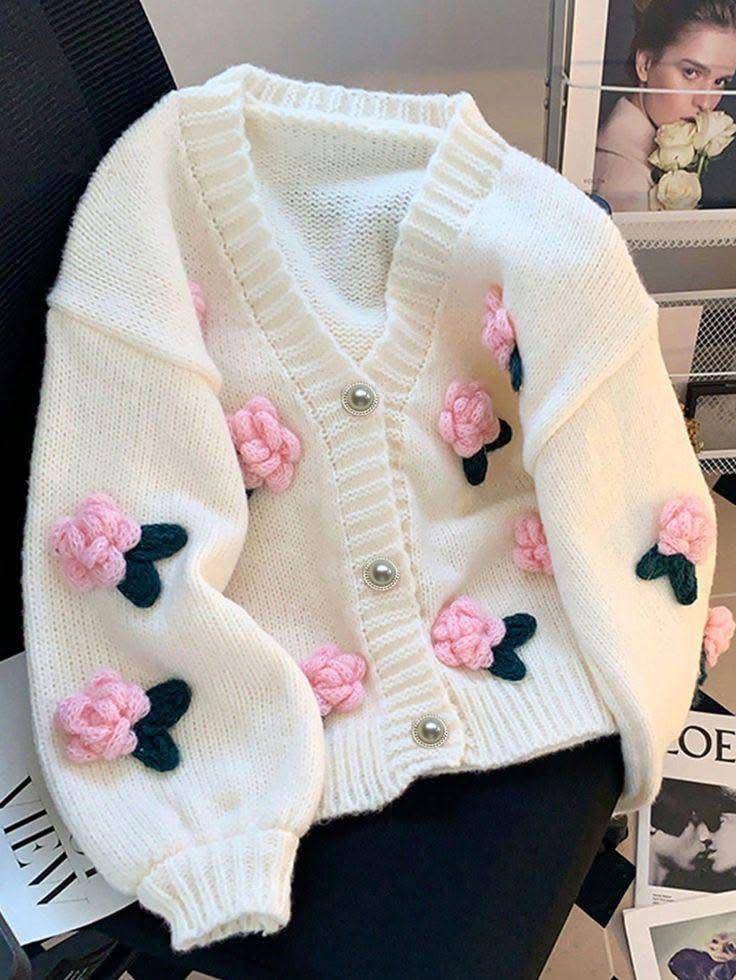Woolen Crochet Sweater